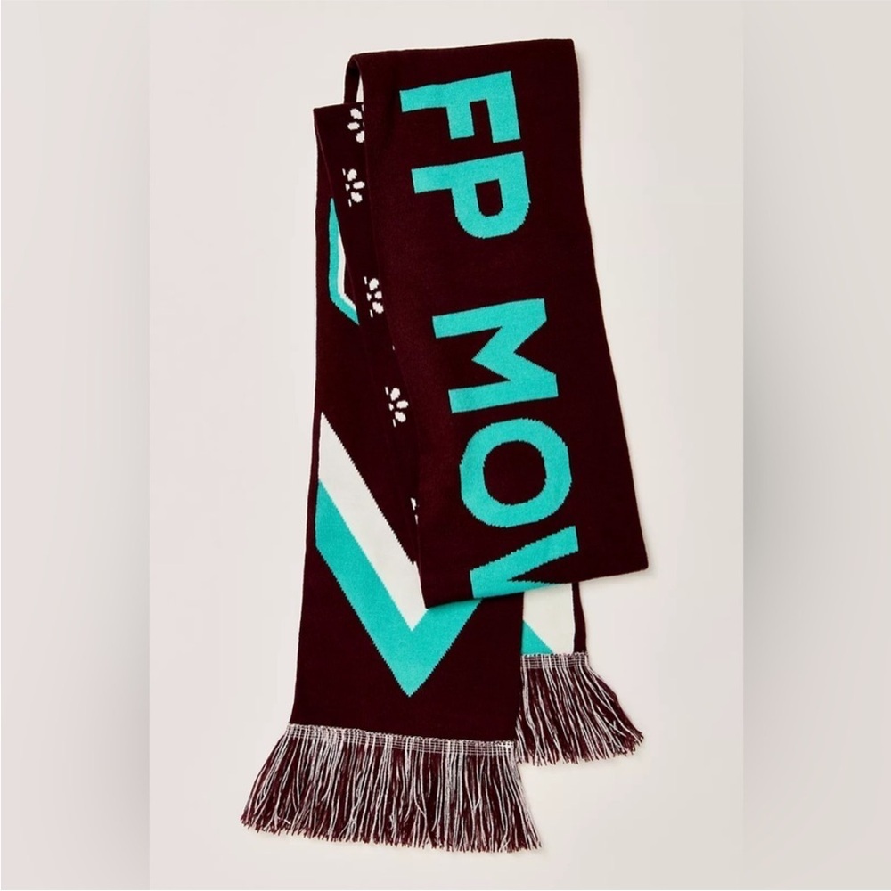 Free People Movement Big League Reversible Scarf in Mahogany NWT